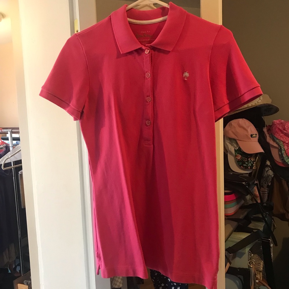 Lilly Pulitzer Chic Fit Golf Shirt size Medium